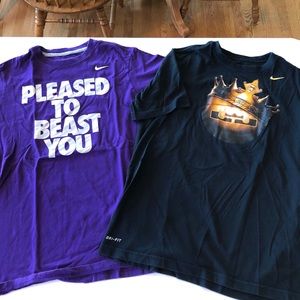 Lot of 2 Nike T-shirt’s